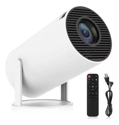 PROYECTOR 2 en 1 ULTRA HD 4K ULTRA HD WIFI BLUETOOTH con Controles Pro Max Blanco
